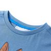 Camiseta infantil de manga corta azul medio 92