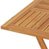 vidaXL Mesa de jardín plegable madera de teca maciza 85x85x76 cm
