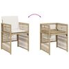 vidaXL Set comedor de jard&iacute;n 17 pzas con cojines rat&aacute;n sint&eacute;tico beige