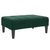 vidaXL Reposapi&eacute;s de terciopelo verde oscuro 77x55x31 cm