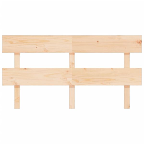 vidaXL Cabecero de cama madera maciza de pino 154x3x81 cm