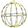 vidaXL Bola con 96 LED cálido 30 cm Metal