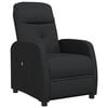 vidaXL Sill&oacute;n reclinable el&eacute;ctrico de tela negro
