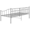 vidaXL Estructura de sofá cama sin colchón metal gris 90x200 cm