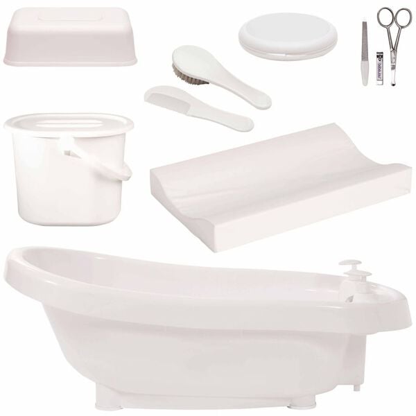 B&eacute;b&eacute;-Jou Juego de ba&ntilde;o t&eacute;rmico DeLuxe Click blanco