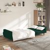 vidaXL Sofá cama de 2 plazas terciopelo verde oscuro
