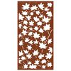 vidaXL Adorno de pared jard&iacute;n acero corten dise&ntilde;o hoja arce 105x55 cm