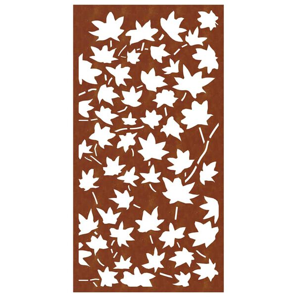 vidaXL Adorno de pared jard&iacute;n acero corten dise&ntilde;o hoja arce 105x55 cm