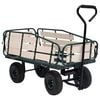 vidaXL Carrito de mano de jardín metal y madera 250 kg