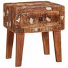 vidaXL Mesa Auxiliar Marr&oacute;n 40 x 32 x 46 cm Madera s&oacute;lida recuperada