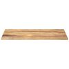 vidaXL Tablero de mesa rectangular madera maciza mango 120x50x2,5 cm