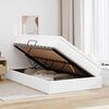 vidaXL Cama con almacenamiento y colch&oacute;n 120 x 190 cm Cuero sint&eacute;tico