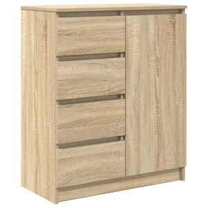 vidaXL Aparador con cajones roble Sonoma 71x35x84 cm madera ingenier&iacute;a