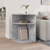 vidaXL Mesa Auxiliar Gris Concreto 39,7 x 39,7 x 60 cm