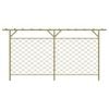 vidaXL Valla de jard&iacute;n celos&iacute;a con p&eacute;rgola superior madera