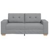 vidaXL Sof&aacute; Loveseat gris claro 180x77x82 cm de tela