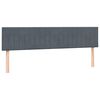 vidaXL Cama box spring con colch&oacute;n terciopelo gris oscuro 180x210 cm