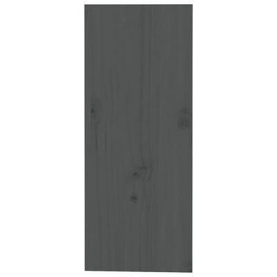 vidaXL Botellero de madera maciza de pino gris 62x25x62 cm