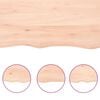 vidaXL Estante de pared madera maciza de roble sin tratar 40x20x6 cm