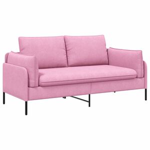 vidaXL Sof&aacute; de 2 Plazas Rosa 188 x 81 x 89 cm Tela