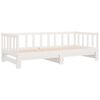 vidaXL Sof&aacute; cama nido madera maciza de pino blanco 80x200 cm