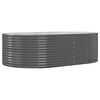 vidaXL Jardinera elevada antracita 212x140x68 cm acero galvanizado
