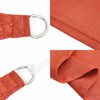 vidaXL Toldo de vela HDPE terracota 160 g/m&sup2; 3,6x3,6x3,6 m