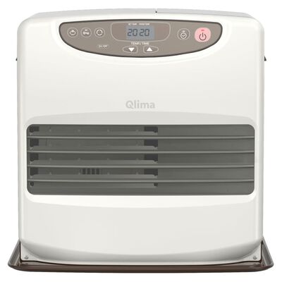 Qlima Calefactor de parafina portátil 428W blanco/chocolate SRE 9046C2