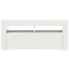 vidaXL Mueble de TV con luces LED blanco 90x35x40 cm