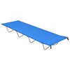 vidaXL Camas de camping 2 uds tela Oxford y acero azul 180x60x19 cm