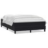 vidaXL Cama box spring con colch&oacute;n terciopelo negro 160x220 cm