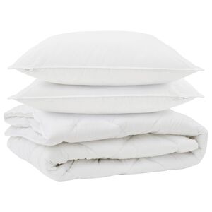 vidaXL Edred&oacute;n de todas las estaciones con almohada 3 pcs Microfibra