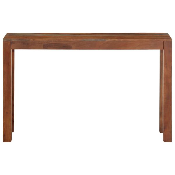 vidaXL Mesa consola de madera maciza de acacia 120x30x76 cm