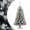vidaXL &Aacute;rbol de Navidad artificial de ramas plegables con bolas 120 cm