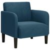 vidaXL Sill&oacute;n con reposabrazos, color azul, 54 cm, de terciopelo