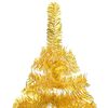 vidaXL &Aacute;rbol de Navidad preiluminado con luces y bolas dorado 240 cm