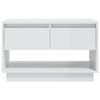vidaXL Mueble para TV madera contrachapada blanco brillo 70x41x44 cm