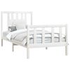 vidaXL Estructura de cama sin colchón madera de pino blanca 90x200 cm