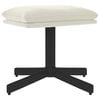 vidaXL Reposapi&eacute;s de terciopelo blanco crema 60x60x36 cm