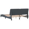 vidaXL Estructura de cama sin colch&oacute;n terciopelo gris oscuro 160x200cm