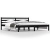 vidaXL Estructura de cama madera maciza de pino negro 180x200 cm