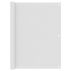 vidaXL Toldo para balcón HDPE blanco 120x500 cm
