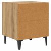 vidaXL Mueble cama con caj&oacute;n 2 pcs Roble artesanal 40 x 35 x 47,5 cm