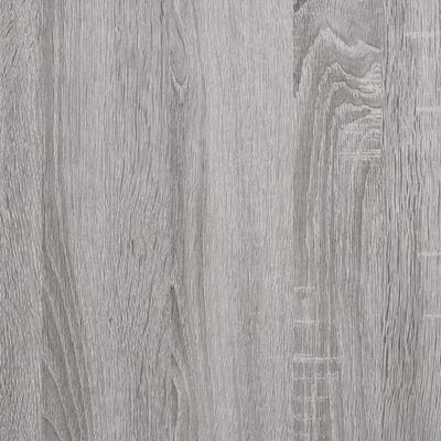 vidaXL Armario de baño madera contrachapada gris Sonoma 30x30x100 cm