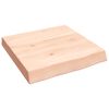 vidaXL Encimera de ba&ntilde;o madera maciza sin tratar 40x40x(2-6) cm