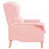 vidaXL sill&oacute;n Rosa 76 x 94 x 102 cm Tela de Sherpa suave