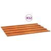 vidaXL Paneles de tejado 12 uds acero corten oxidado 60x44 cm