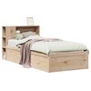 vidaXL Estructura de cama sin colchón madera maciza pino 75x190 cm