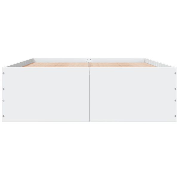 vidaXL Estructura de cama sin colch&oacute;n blanco 140x190 cm