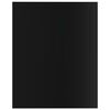 vidaXL Estante estanter&iacute;a 8 uds contrachapada negro brillo 40x50x1,5cm